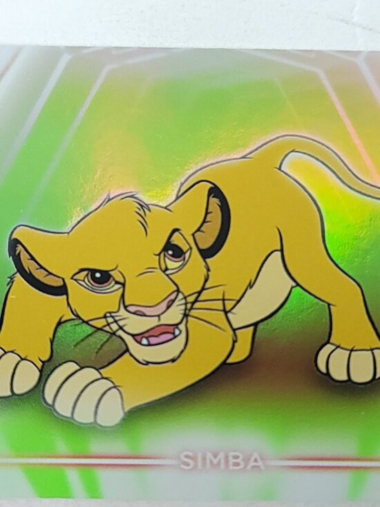 Simba Lion King Topps 2026 Disney Neon Holo Parallel  Simba Lion King Topps 2026 Disney Neon Holo Parallel Refractor Limited 176/199